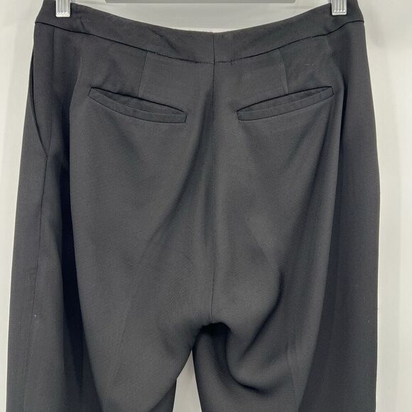 REISS Isla Slim Fit Tailored Trousers Dress Pants Mid Rise Black Women’s Size 8 - Picture 6 of 10